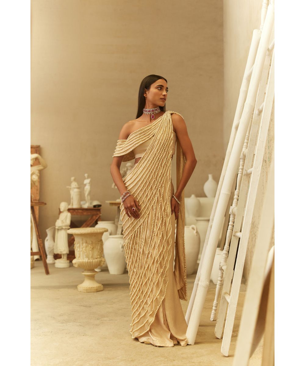 MEHUL GUPTA - Pre-stitched Fusion Saree